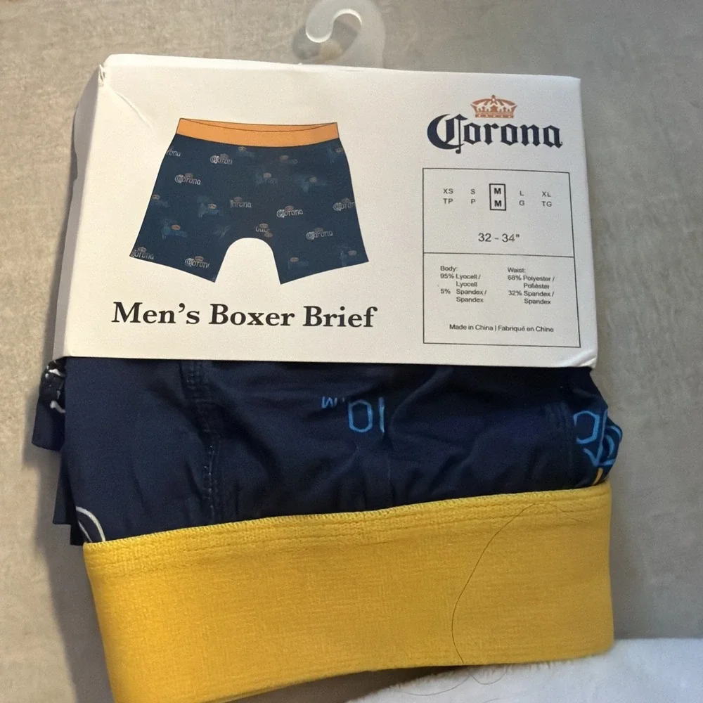 Men's Fun Boxer Brief - Corona - Medium 32-34
